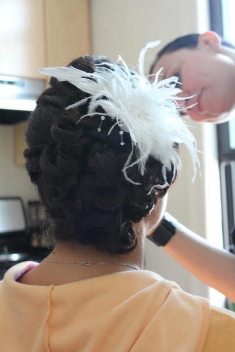 twisted updo by Eden Di Bianco